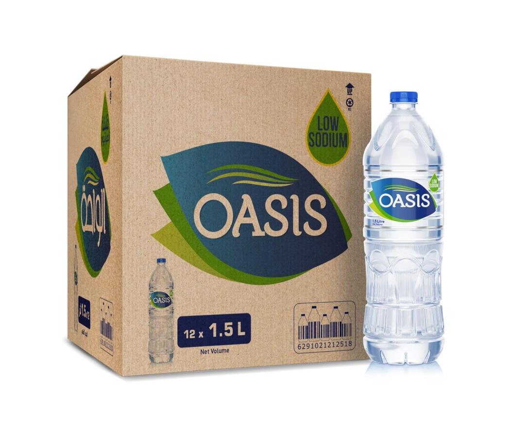 Oasis Low Sodium Drinking Water - 1.5 Liter x 6