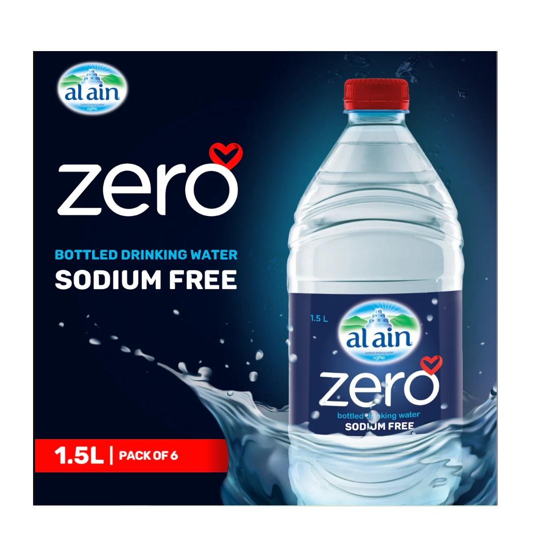Al Ain Water, Zero Sodium - 1.5 Liter x 6