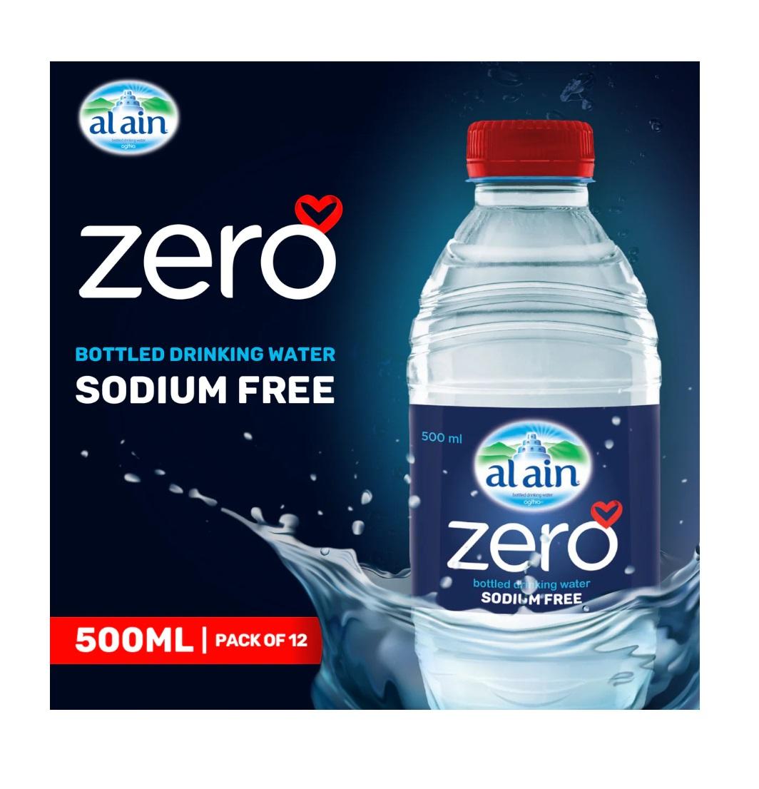 Al Ain Water, Zero Sodium - 500 ml x 12