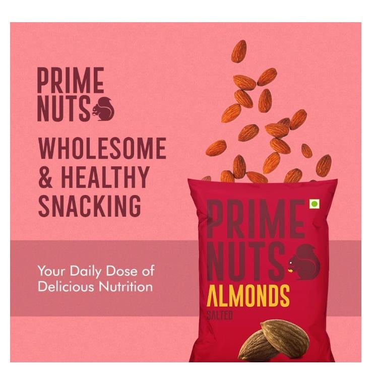 Prime Nuts, Salted Almonds - 150g x 24