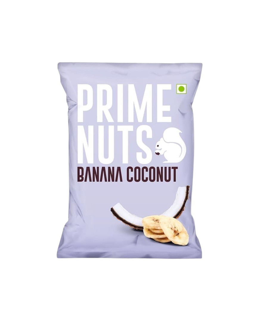 Prime Nuts, Banana Coconut Chips - 50g x 24