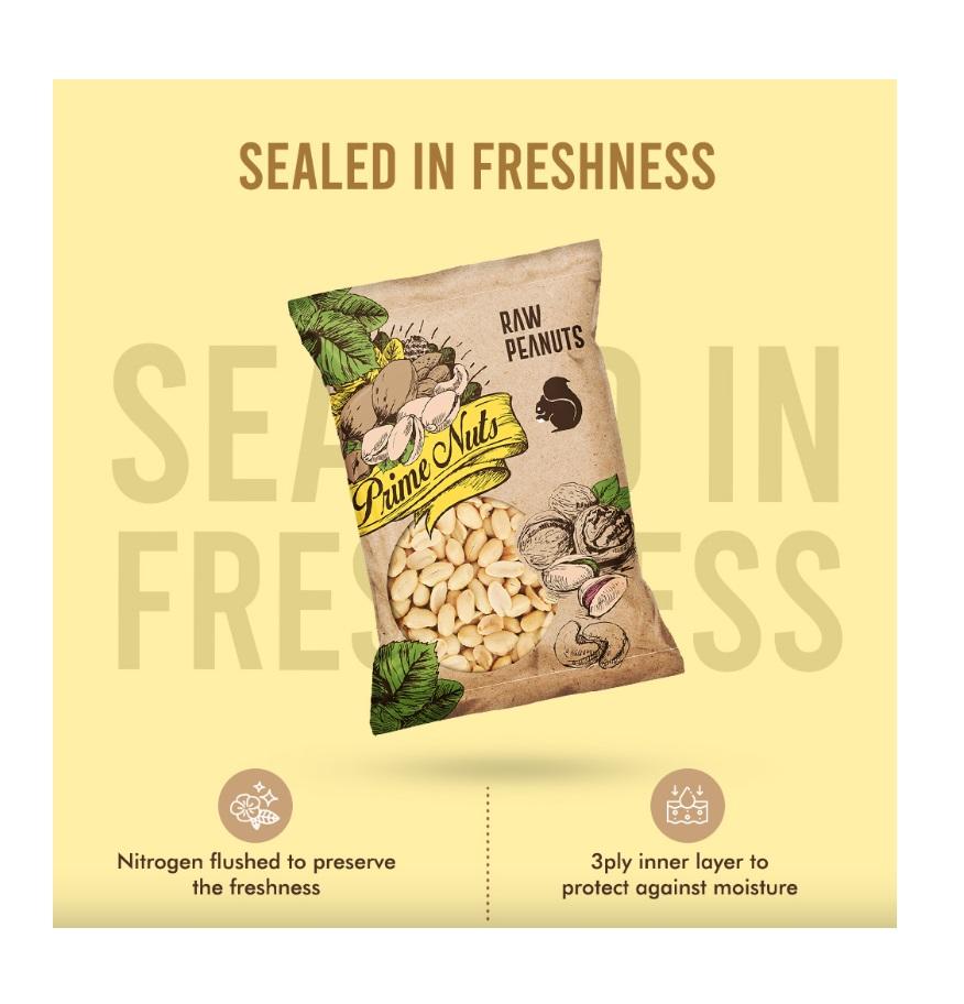 Prime Nuts, Raw Peanut - 175g x 24