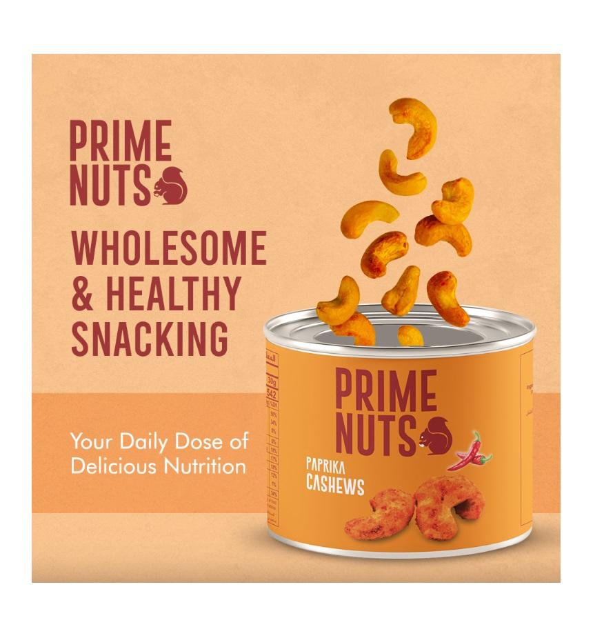Prime Nuts, Paprika Cashew, Tin - 125g x 24