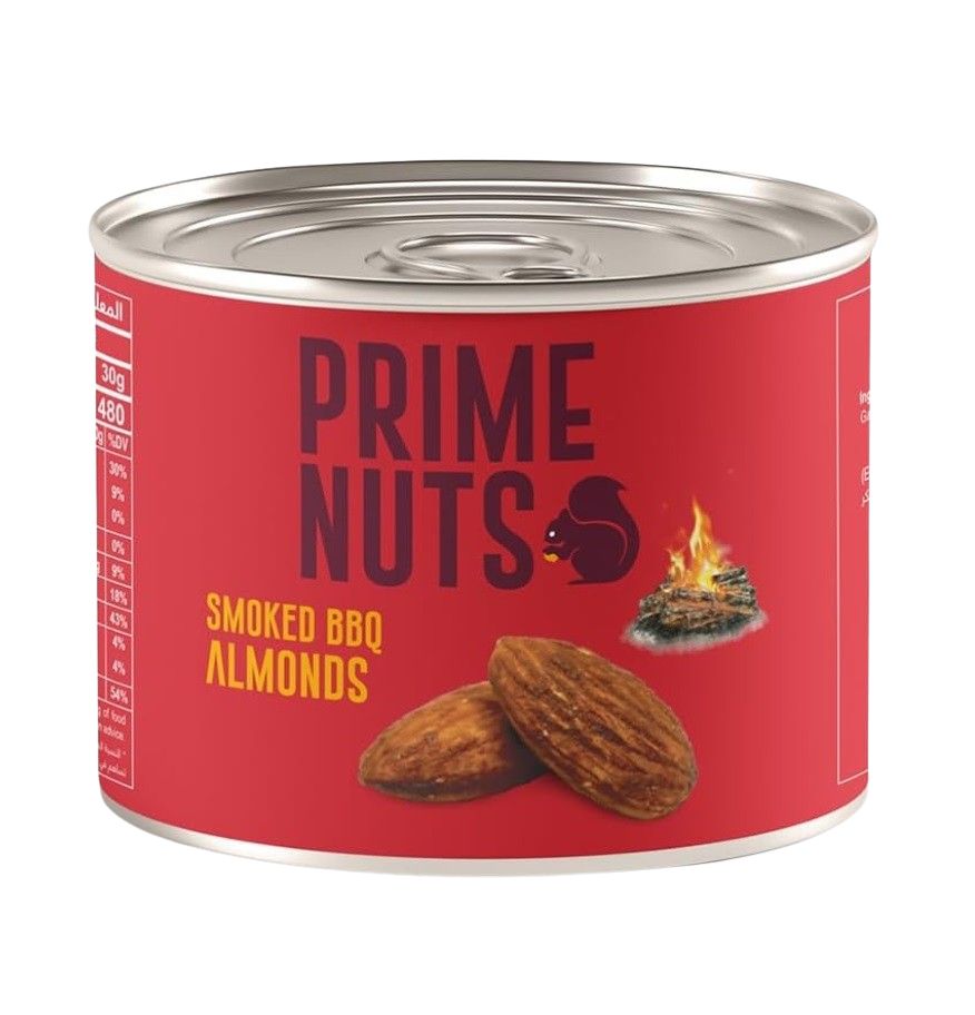 Prime Nuts, BBQ Almond, Tin - 125g x 24