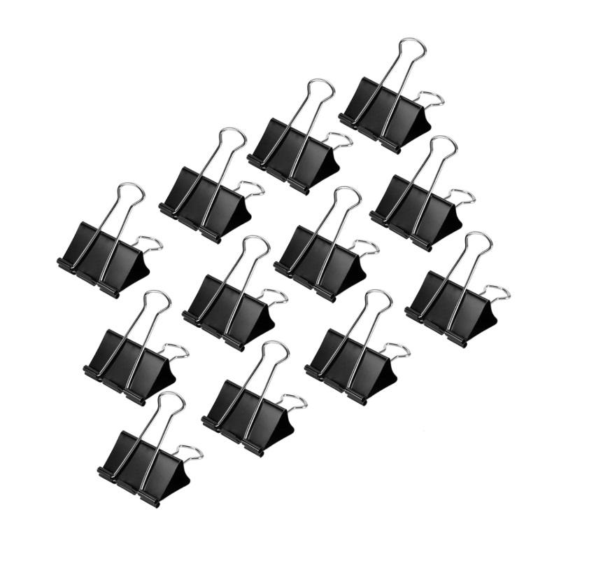 Partner Binder Clips, 19 mm - 12 Pieces