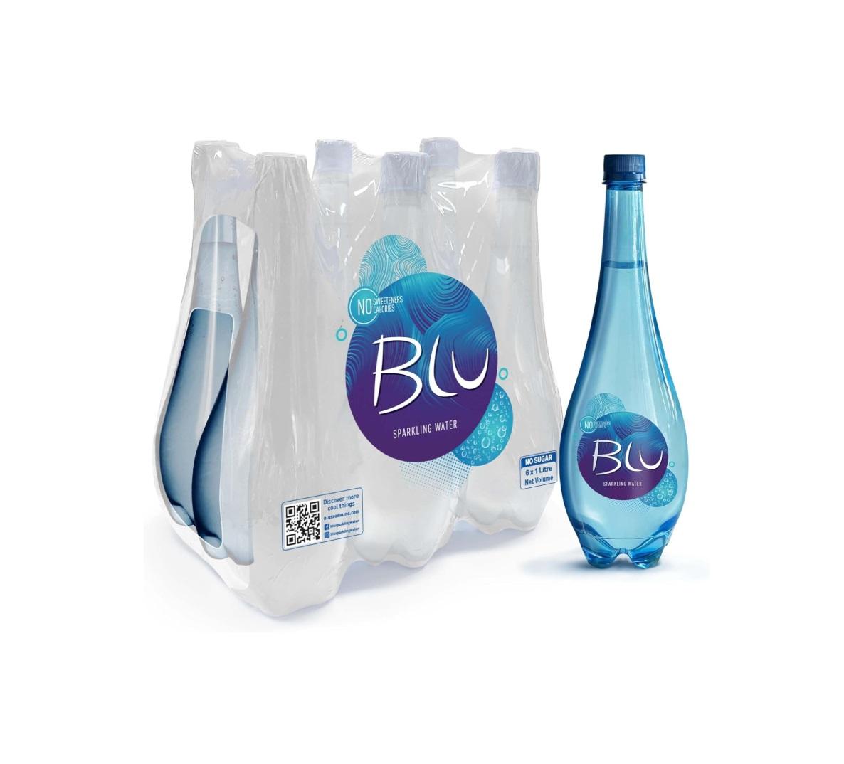Blu Plain Sparkling Water - 1 Liter x 6