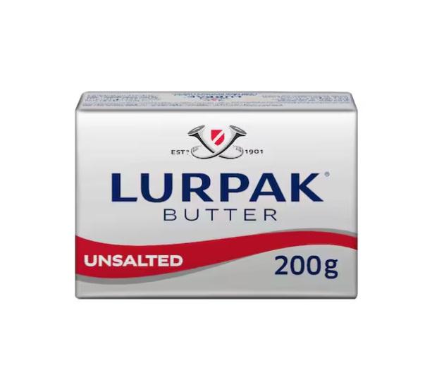 Lurpak Butter, Unsalted - 200g
