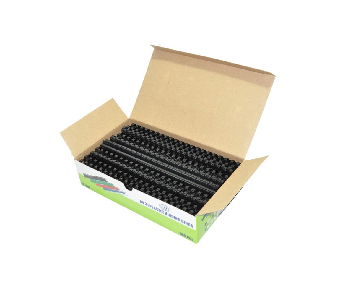 Plastic Binding Rings, 14mm - 100 Pieces