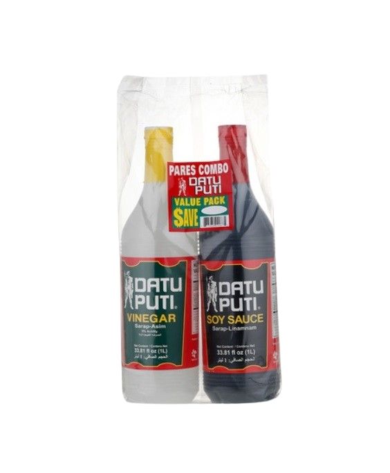 Datu Puti (Soy Sauce + Vinegar) 1 Liter Value Pack