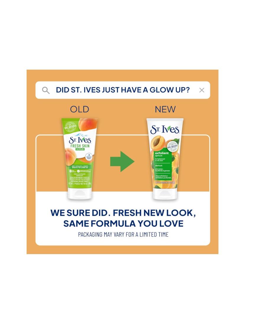 St. Ives Fresh Skin Scrub Apricot - 6 oz