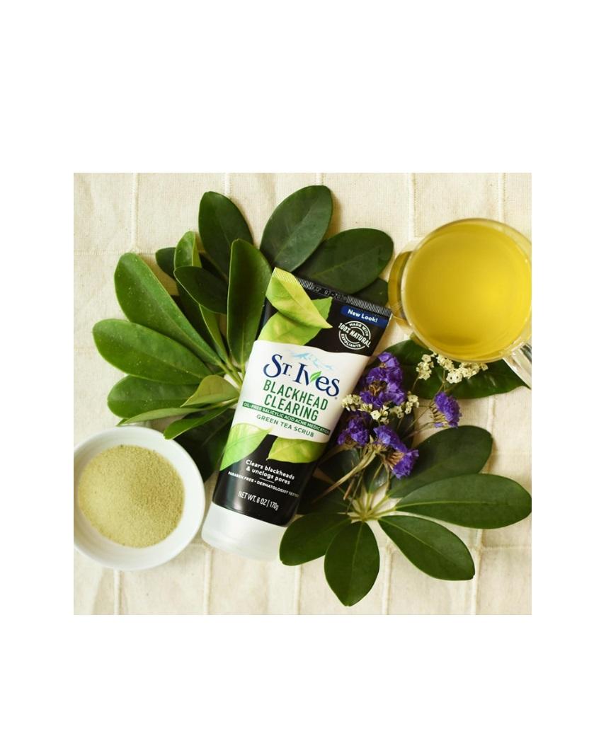 St. Ives Blackhead Clearing Green Tea & Bamboo Face Scrub - 170g