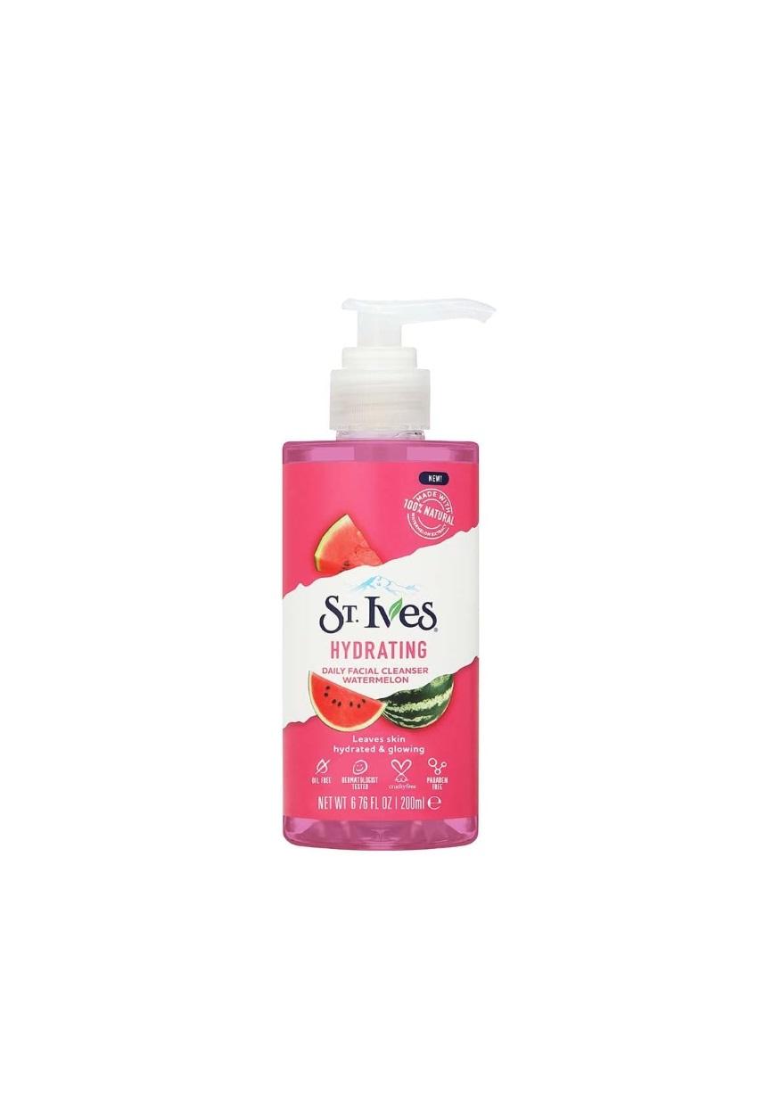 St. Ives Watermelon Hydrating Face Wash with 100% Natural Watermelon Extracts & Hyaluronic Acid - 200 ml