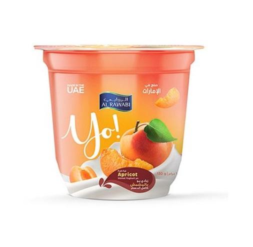 Al Rawabi Yo Full Fat Apricot Stirred Yoghurt - 130g