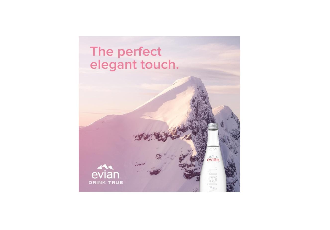 Evian Natural Mineral Water, PET bottle - 330 ml x 24