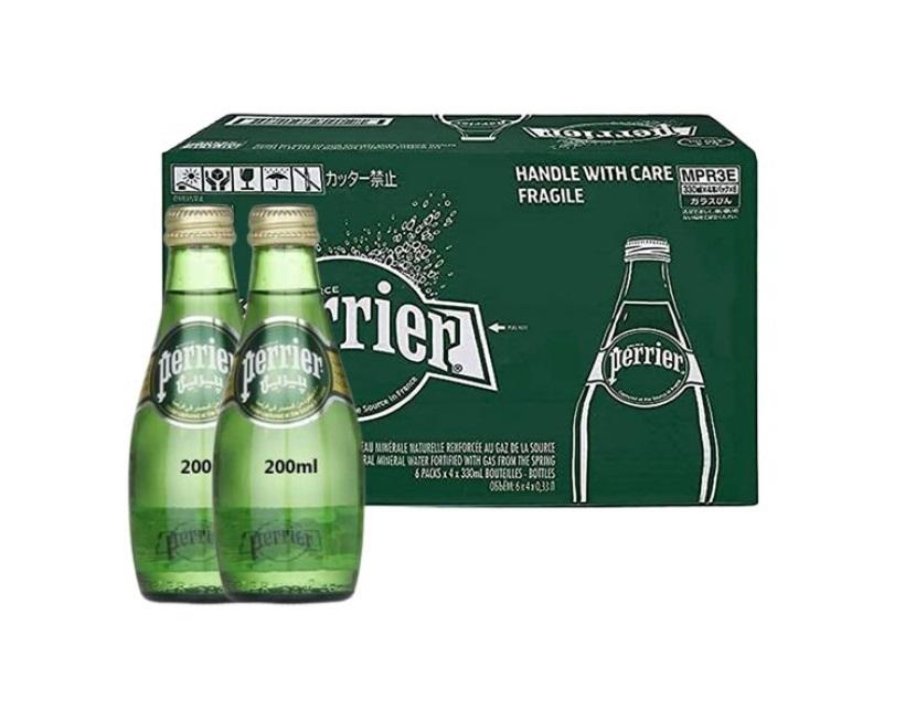 Perrier Sparkling Mineral Water - 200 ml x 24
