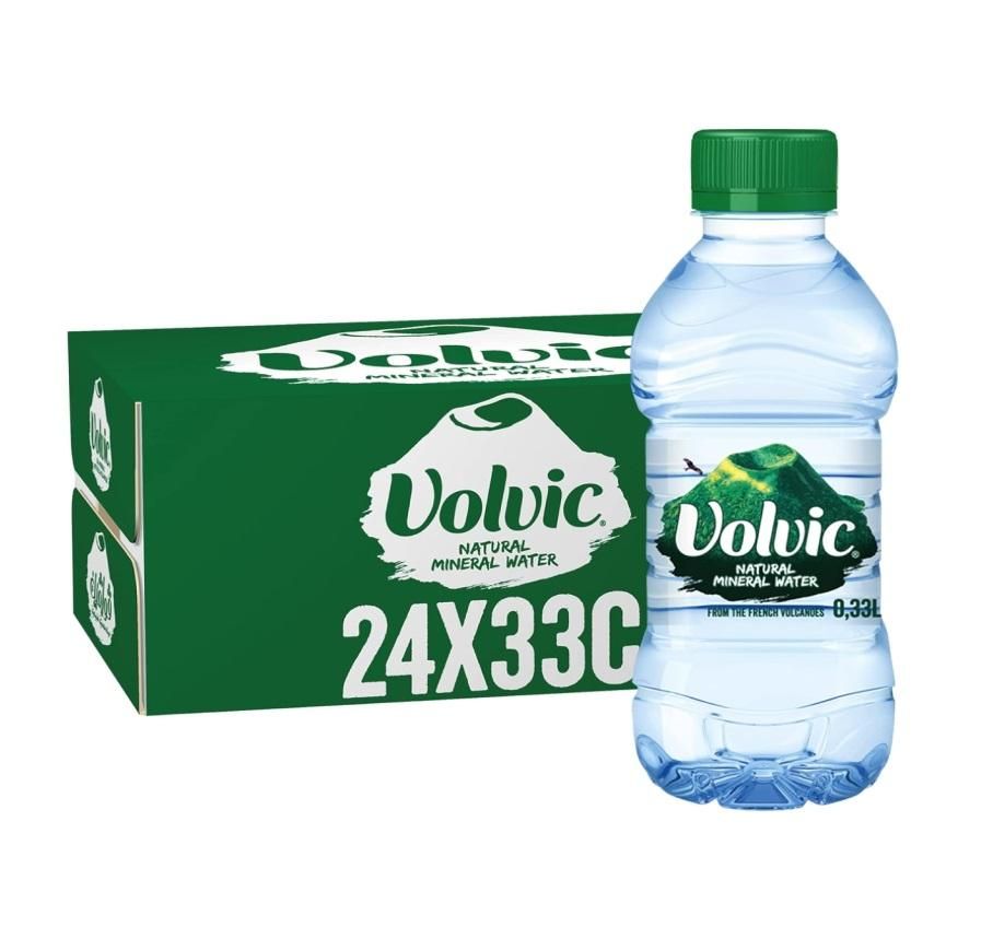 Volvic Natural Spring Water - 330 ml x 24