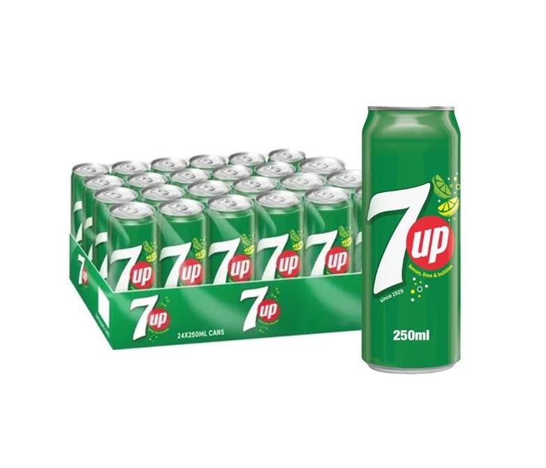 7Up Regular, Can - 250 ml x 30