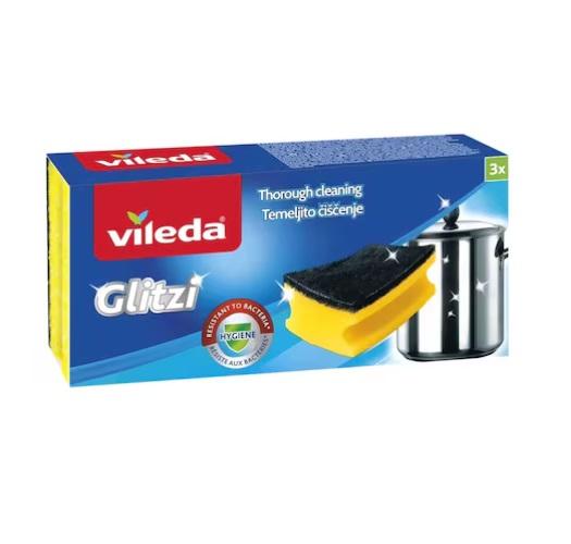 Vileda Glitzi Sponge Scourer (Pack of 3)