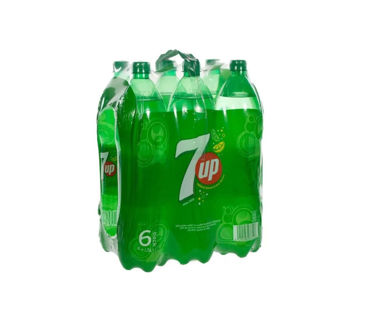 7Up Regular, PET Bottle - 1.5 Liter x 6