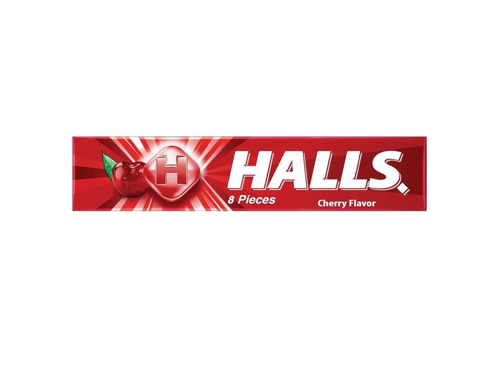 Halls Cherry Flavoured Candy, 8 Pieces - 22.4g
