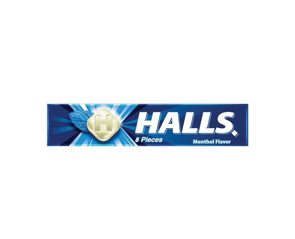 Halls Menthol Flavoured Candy, 8 Pieces - 22.4g
