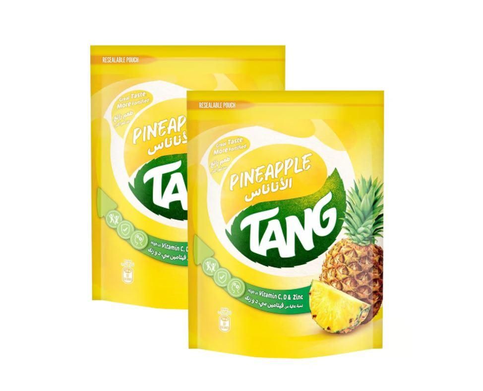 Tang Pineapple Flavoured Drinking Powder - 375g (Pack of 2)