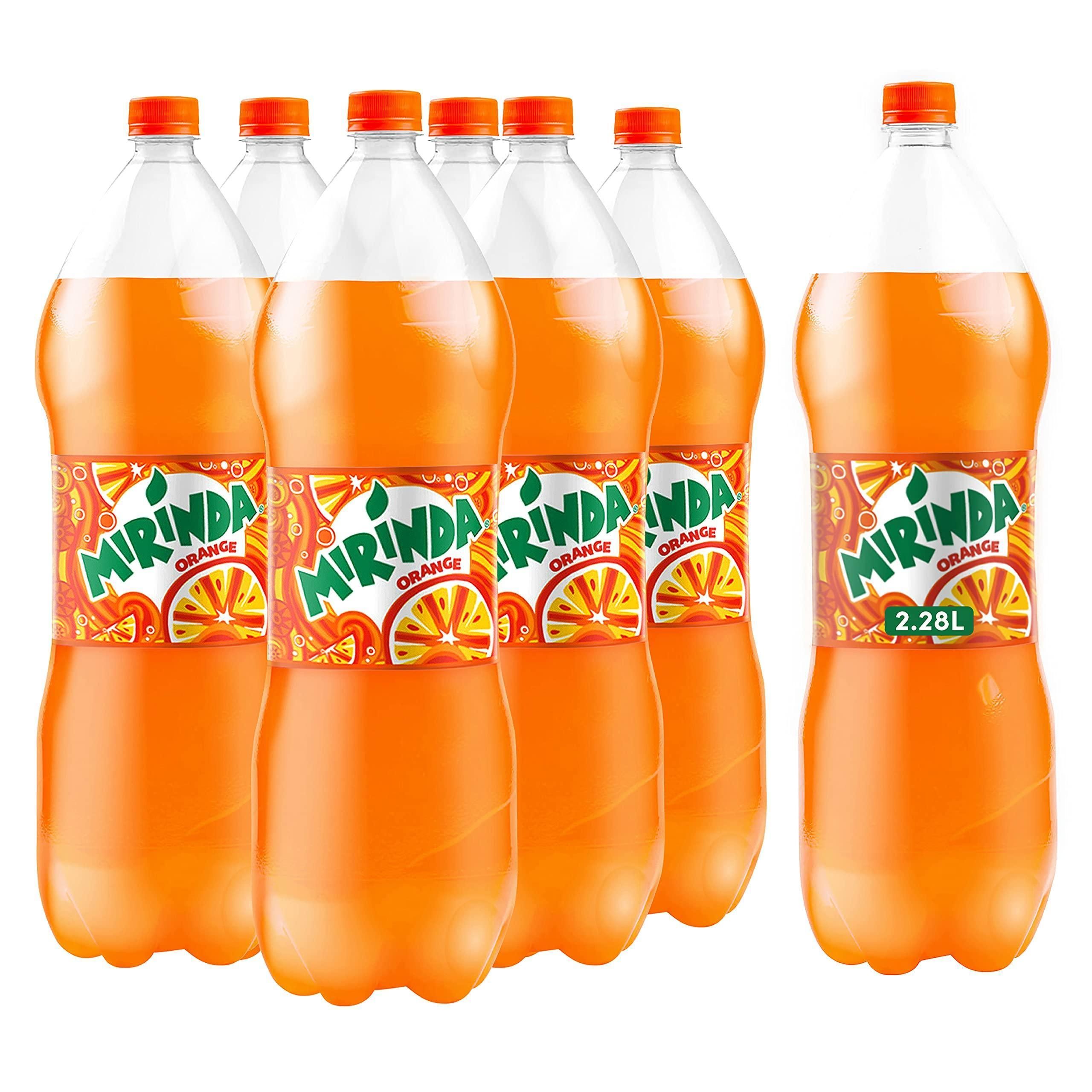 Mirinda Orange, PET Bottle - 2.28 Liter x 6