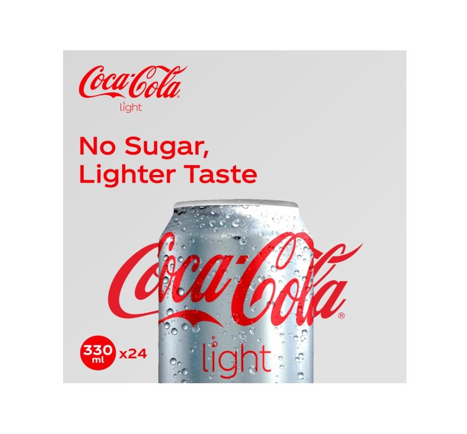 Coca-Cola Light, Can - 330 ml x 24