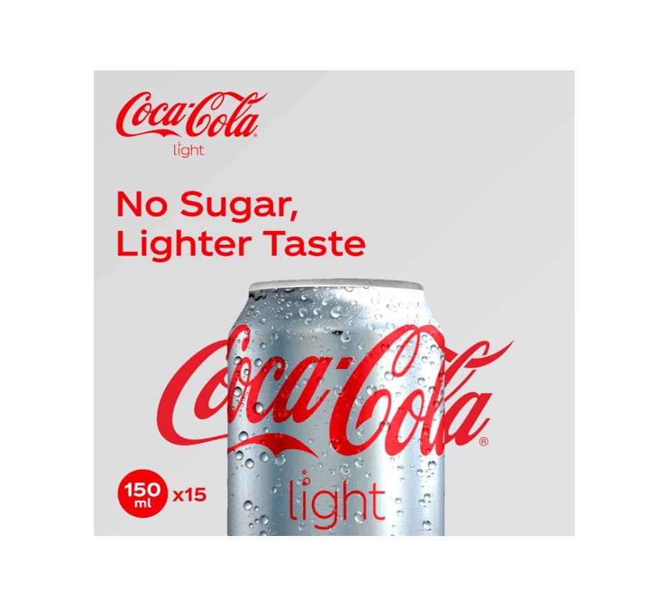 Coca-Cola Light, Can - 150 ml x 15