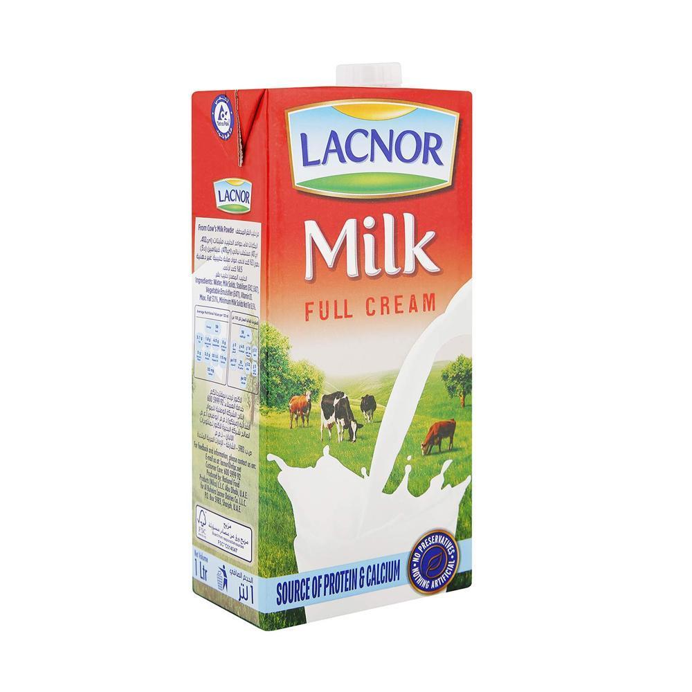 Lacnor Full Cream Milk - 1 Liter x 4