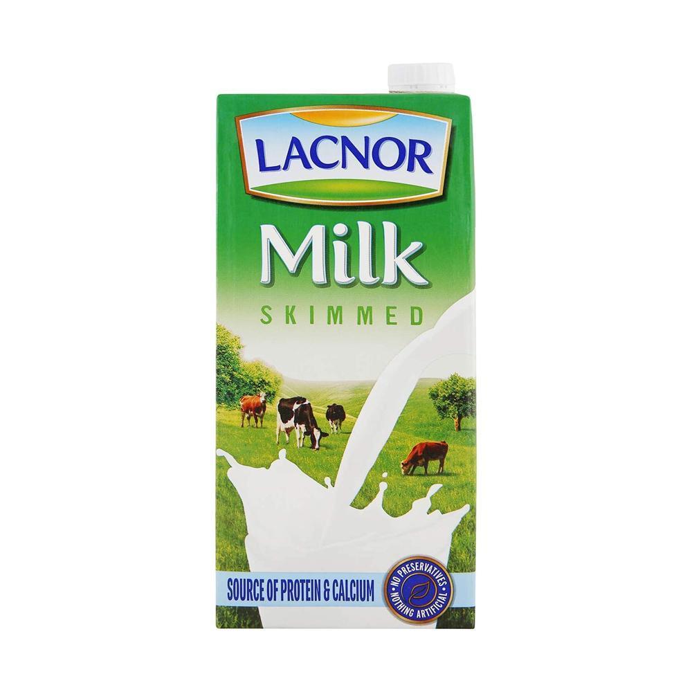 Lacnor Skimmed Milk - 1 Liter x 4