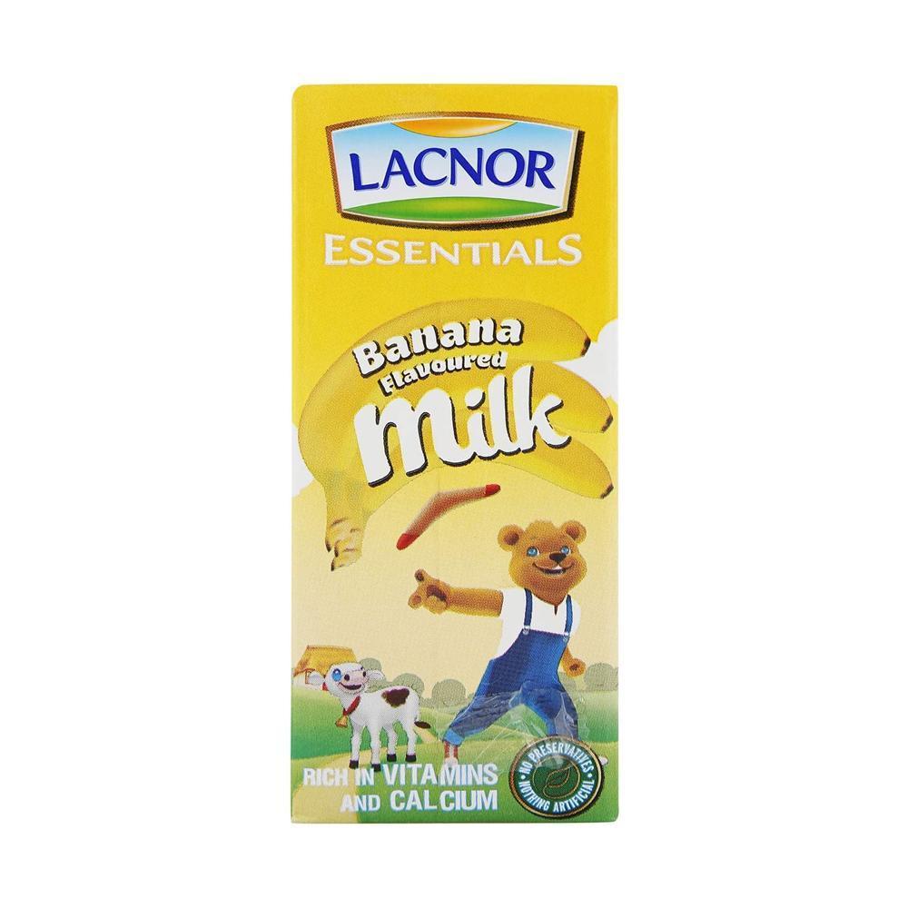Lacnor Banana Flavoured Milk - 180 ml x 8