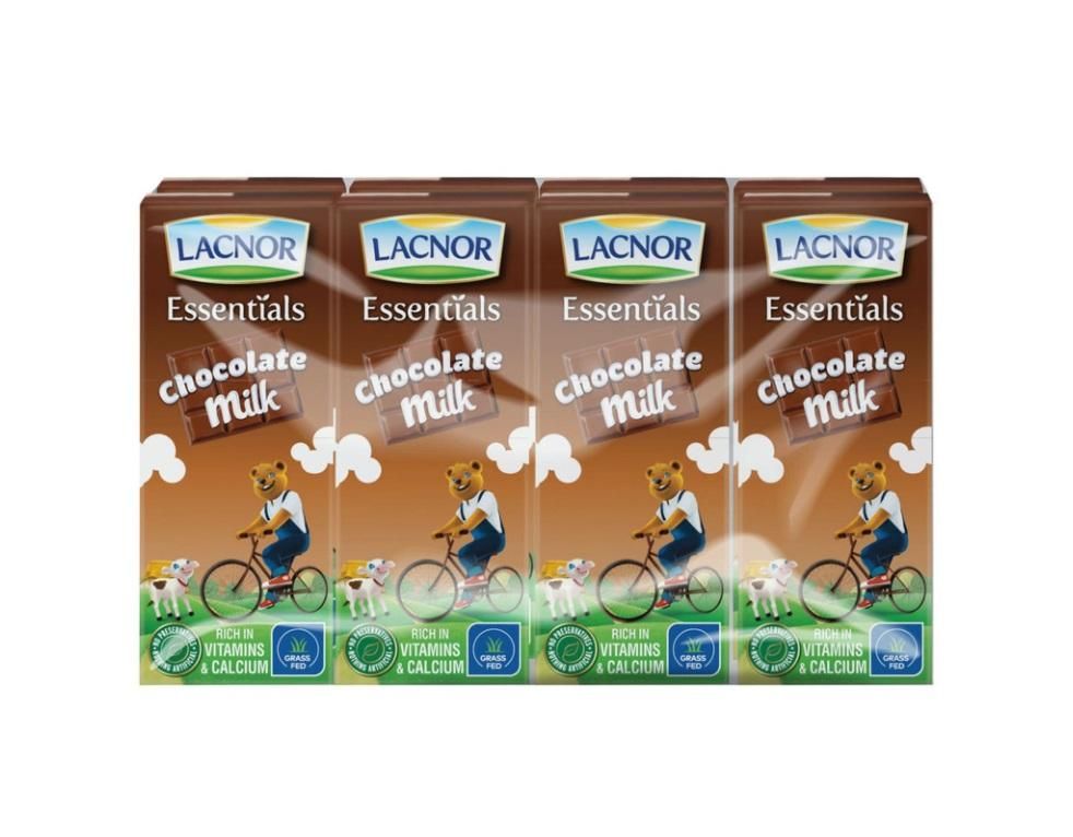 Lacnor Chocolate Flavoured Milk - 180 ml x 8