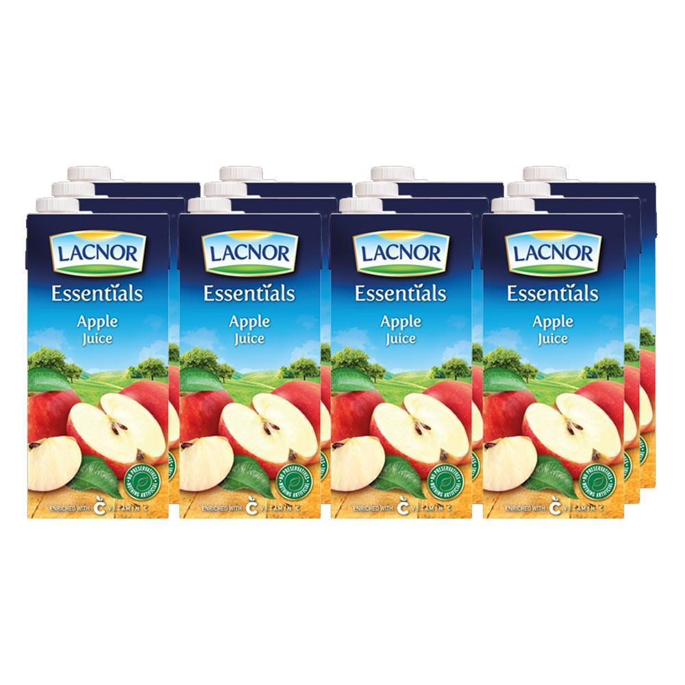 Lacnor Essentials Apple Juice - 1 Liter x 4