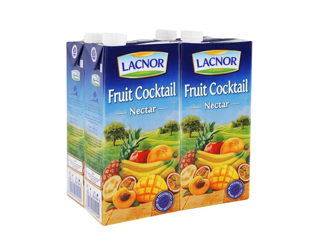 Lacnor Essentials Fruit Cocktail - 1 Liter x 4