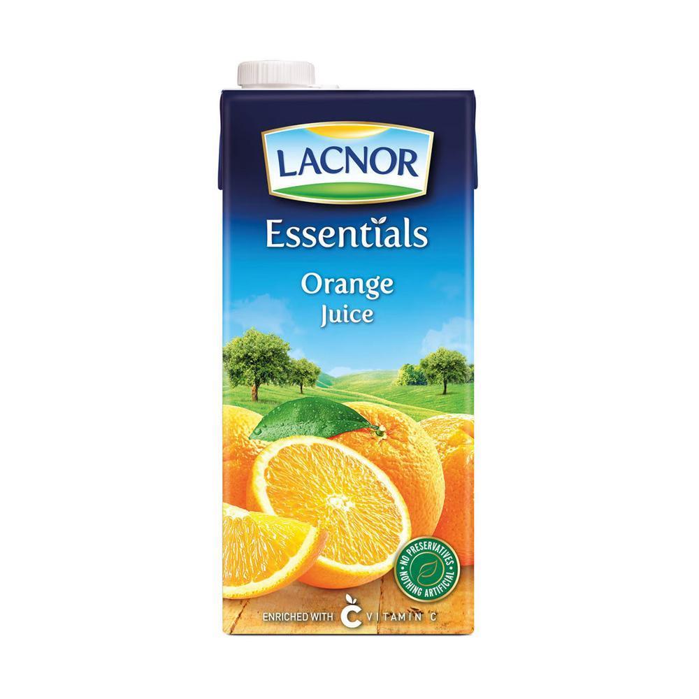 Lacnor Essentials Orange Juice - 1 Liter x 4
