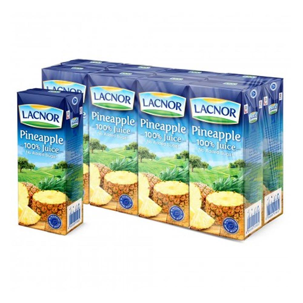 Lacnor Essentials Pineapple Juice - 180 ml x 8