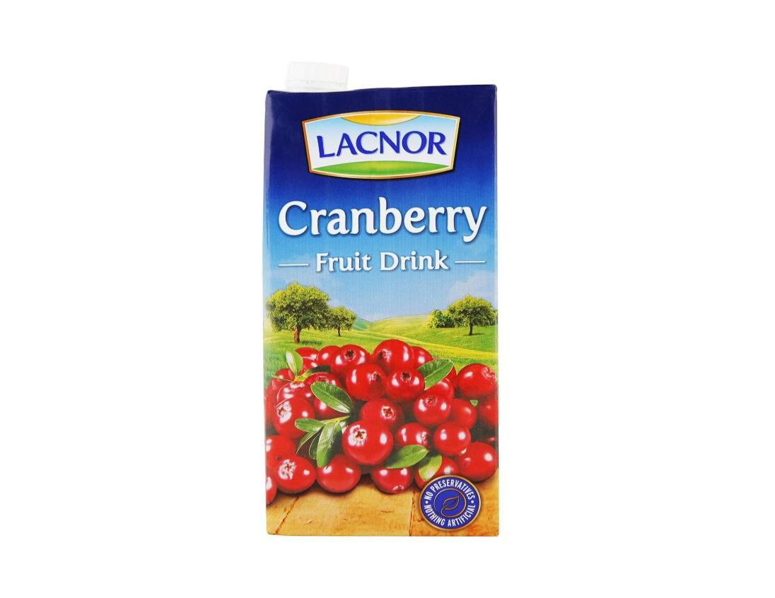Lacnor Essentials Cranberry Juice - 1 Liter x 4