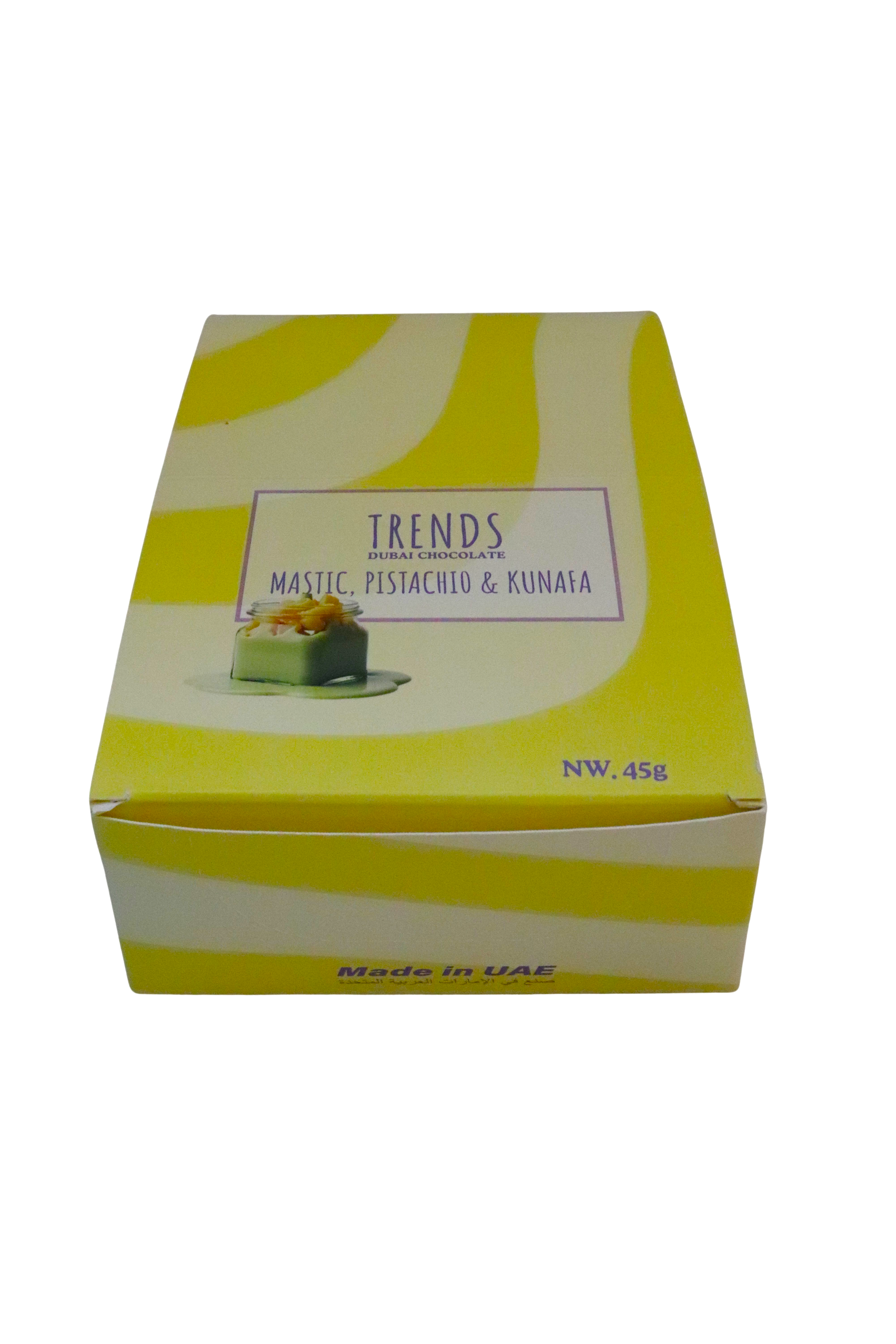 Trends Dubai Chocolate Mastic, Pistachio & Kunafa - 45g