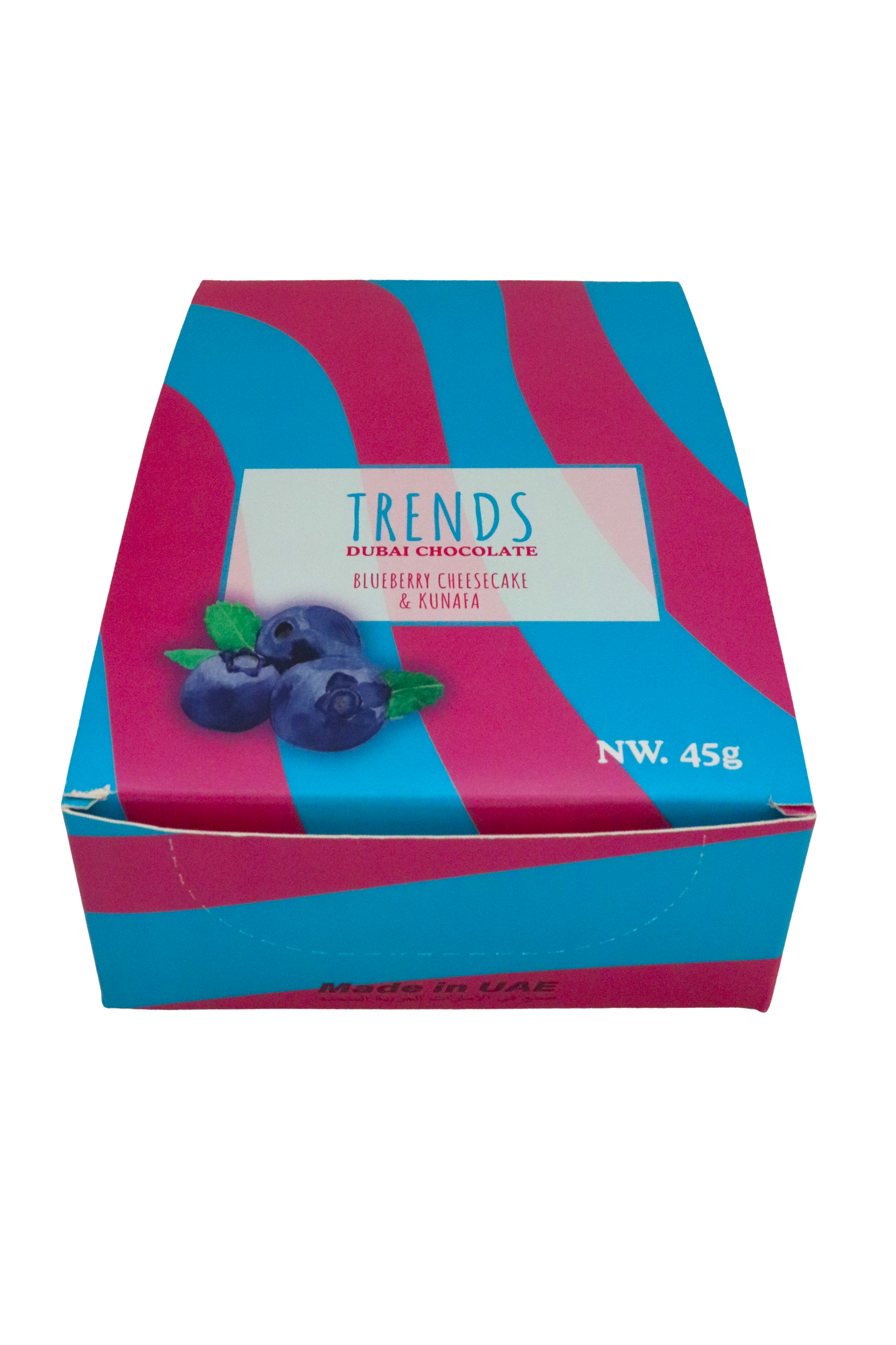 Trends Dubai Chocolate, Blueberry Cheesecake & Kunafa - 45g